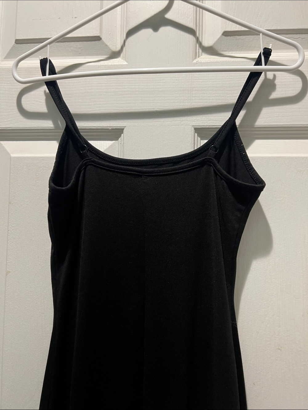 SHEIN Black Slim-Strap Flared Jumpsuit - Picture 7 of 8